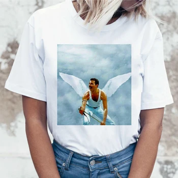 Freddie Mercury Regina Trupa T Shirt Femei Harajuku Epocă Ullzang Moda T-shirt Tricou 90 Grafic Rock Top Teuri de sex Feminin
