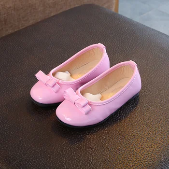 2019 Primăvară noi sosiri fete pantofi de piele de moda plat cu copii fete pantofi de prințesă dimensiune 21-36 copii fete de pantofi de dans