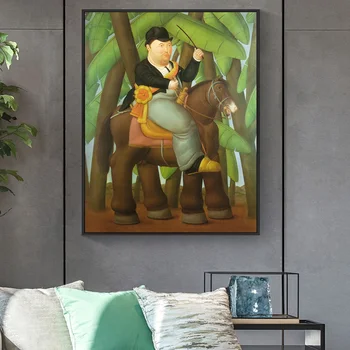 El Presidente de Fernando Botero Celebre Tablouri de Arta Print pe Pânză Art Postere si Printuri de Arta Abstract Imagini de Decor Acasă