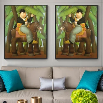 El Presidente de Fernando Botero Celebre Tablouri de Arta Print pe Pânză Art Postere si Printuri de Arta Abstract Imagini de Decor Acasă