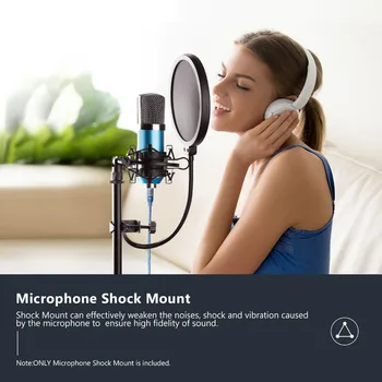 Neewer Universal Microfon Shock Mount Titularului Clip Anti Vibrații Suspensie Ridicat de Izolare pentru Microfon Condensator de Studio