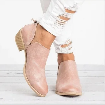 Noi 2020 Primavara Toamna Femei-Fluture Nod Chelsea Cizme Slip-On Med Tocuri Ascuțite Toe Pantofi Mărimea 35-43