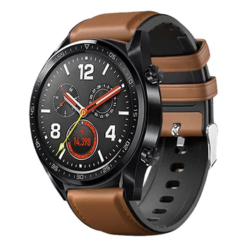22mm din Piele curea de ceas silicon pentru Huawei Watch GT GT2 46 ceas Inteligent Accesorii brățară pentru Onoarea Ceas Magic 2 46mm trupa