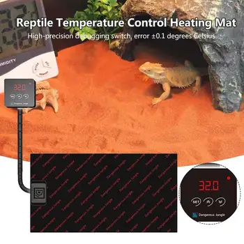 Reptile Încălzire Pad Cald Terariu Încălzire Mat Impermeabil Controler De Temperatura Incubatorului Mat Instrumente Pentru Țestoase De Șarpe, Șopârlă