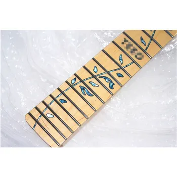 Disado 22 Freturi de arțar Chitara Electrica Neck maple fretboard inlay copac albastru de viata chitara piese accesorii pot fi personalizate