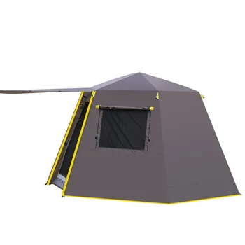 În aer liber automată cort 5-8 persoane camping 3-4 persoane impermeabil îngroșat hexagonale din aluminiu pol în aer liber camping dublu camping