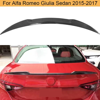 Fibra de Carbon Masina din Spate Spoiler Portbagaj Aripa pentru Alfa Romeo Giulia Sedan 4 Usi-2017 Quadrifoglio TI Verde din Spate Spoiler Portbagaj