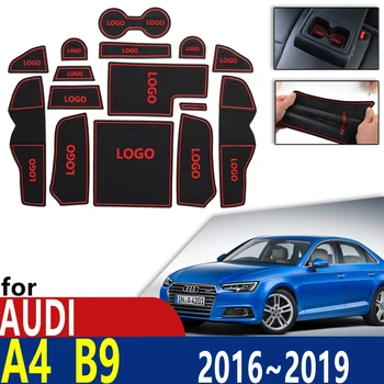Anti-Alunecare de Cauciuc, Cupa de Perna Ușa Groove Mat pentru Audi A4 B9 8W RS4 S4 S line RS 4 2016 2017 2018 2019 Accesorii mat pentru telefon