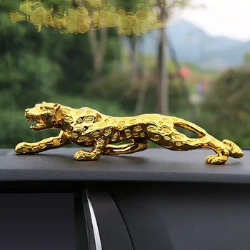 Ornamente Auto Leopard Figurina Cool DEcor Auto Automobile Interior Tablou De Bord Rasina De Artizanat Acasă Decorare Accesorii Cadou
