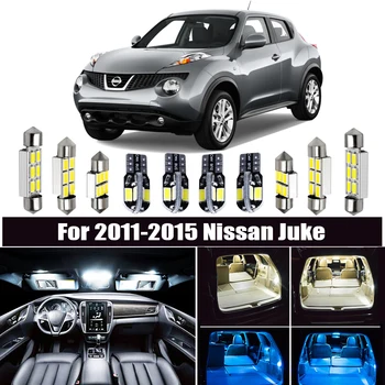 8pcs Bec LED Albastru de Gheață Alb T10 194 168 Interior Lumina Lămpii numărului de Înmatriculare pentru Nissan Juke 2011 2012 2013