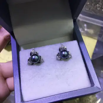 YIKALAISI Argint 925 Bijuterii Cercei cu Perle 2019 Fine Perle Naturale jewelr7-y 6mm Cercei stud Pentru Femei en-gros