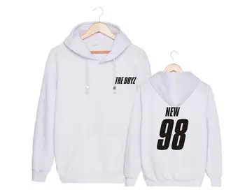 Kpop la boyz album start nume membru de imprimare negru/alb pulover hoodies toamna iarna fleece unisex k-pop tricou