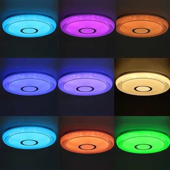 200W WiFi Moderne RGB LED Lumina Plafon APLICAȚIE de Control Inteligent bluetooth Muzica Lampă de Tavan pentru Casa Dormitor Camera de zi