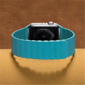 Noul ansamblu curea Magnetica pentru apple watch din Piele bucla banda 44/42mm 40/38mm Înlocuire iWatch series6 5 4 se 3 2 1 watchbands