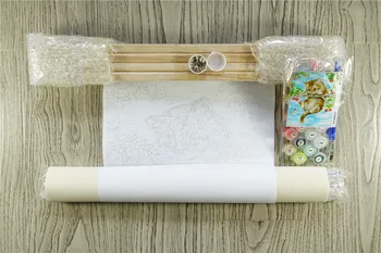 Zi de naștere Anime Pisica Animal de BRICOLAJ Pictură Digitală De Numere de Arta de Perete Moderne Pânză Vopsea Cadou de Vacanță Decor Acasă 40x50