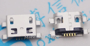 100buc Micro USB 5pin 0.8 nici o parte Plat gura fără curling partea de sex Feminin Conector Pentru Telefonul Mobil Mini USB Jack transport Gratuit