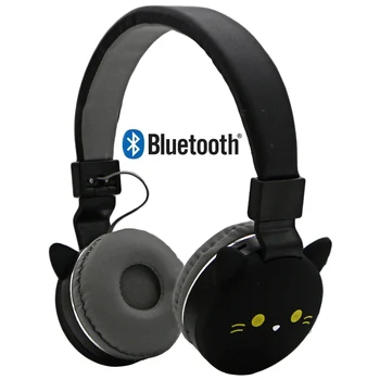 Wireless Bluetooth 4.2 Pliabil Drăguț Pisică Ureche Căști Pentru Copii Fata Stereo Montate pe Cap Căști Cu Microfon Suport NFC