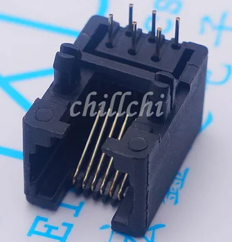 100BUC / RJ11 negru 6P6C RJ12 telefon socket socket 90 6 core 95001-6P6C bază