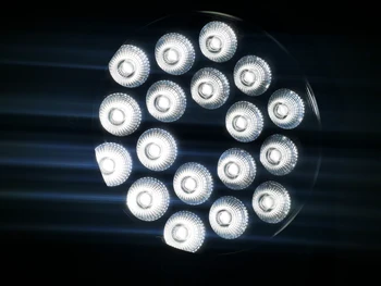 2 buc / 18x18w led-uri impermeabil par lumina RGBWA UV 6in1 spălare de perete led outdoor dj par lumina lumina de scena