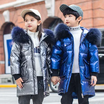 2020 Noua moda de iarnă sacou în Jos pentru băiat fete haine Copii, Îmbrăcăminte exterioară impermeabilă strat de Zăpadă pentru copii hanorac îmbrăcăminte snowsuit