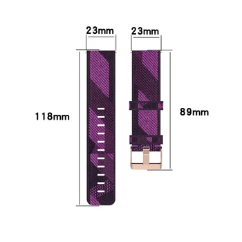 23mm Curea Nailon Pentru Fitbit-Versa 2 Mansete Sport Respirabil Wriststrap Pentru Fitbit Versa/Versa lite/blaze ceas Inteligent benzi