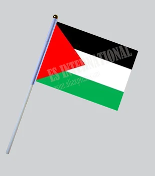 Palestina Mână Steagul National de Mână Steagul 14*21cm Poliester Dimensiuni Mici Flying Banner Personalizat Mână steagul