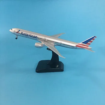 20CM American Airlines Boeing 777 Avion model Statele Unite ale americii B777 model de Avion 16CM Aliaj Metal turnat sub presiune model de Avion de Jucărie