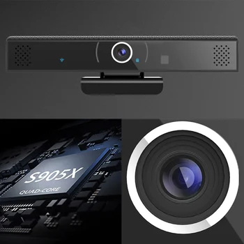 Universal Streaming Wireless de Înregistrare HD Webcam ABS Set Top Box Biroul de Acasă Construit În Microfon Bluetooth 4.0 Video-Conferință