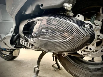 Pentru Vespa GTS 250 300 2017 2018 2019 2020 Motocicleta de Transmisie Acoperă Căldură Scut Protector Fibra de Carbon Garda Accesorii