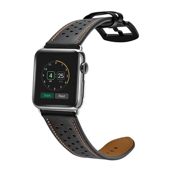JANSIN Piele bucla banda Pentru Apple Watch Band 42/38mm/44/40mm Serie SE 6 5 4 3 Bratara Pentru Apple Curea de Ceas iWatch Watchband