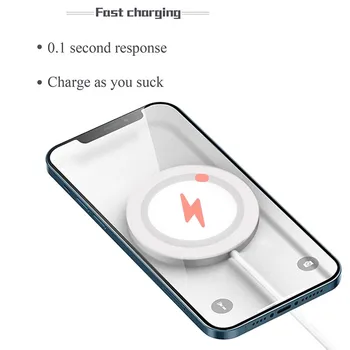 USLION Magnetic Wireless Încărcător suport de birou Pentru iPhone 12 Pro Max 12Mini 15W Qi Magsafing Rapid de Încărcare Pentru Samsung Xiaomi