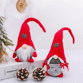 De crăciun, Rudolph Pădure Bătrân Place sa Stau Păpușă fără Chip de Papusa Decor Pentru Acasă Agățat Ornamente de Crăciun Doll Decoruri navidad