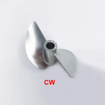 1buc CNC din Aliaj de Aluminiu 2-blade Propeller 4,76 mm Gaura Teren de 45mm Diametru Recuzită Zbaturi pentru Barci RC Model DIY Piese