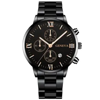 Relogio masculino ceasuri barbati 2019 Moda Cristal de Lux din Oțel Inoxidabil Analog Cuarț Ceas de mână Ceas de Afaceri Ceas reloj