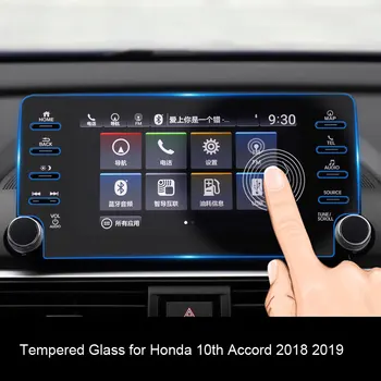 Navigare Auto Temperat Pahar Pentru Honda Accord 2018 2019 8 Inch Accord Mașină De Control Central De Film De 8 Gaură Ecran Protector