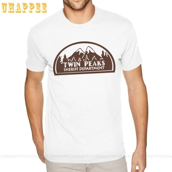 Amuzant Twin Peaks T Shirt de Imprimare Bumbac Barbati 5XL Alb T Shirt