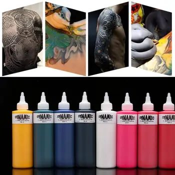 Noul Negru Pur Dinamic Cerneală Tatuaj Machiaj Permanent Microblading Pigment Corp Vopsea de Arta Tatuaj de Aprovizionare 8oz (250ml) Picătură de Transport maritim