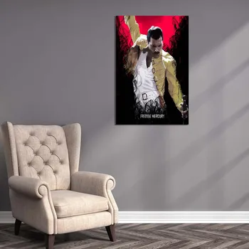Panza Pictura lui Freddie Mercury, Wembley Postere si Printuri de Arta de Perete Imaginile pentru Camera de zi Canapea Fara Rama