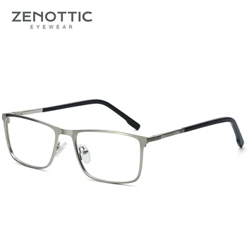 ZENOTTIC de Lux Aliaj Optic Ochelari Rame Bărbați Piața Full Frame de Afaceri Miopie Ochelari de vedere Clar Lentile Ochelari