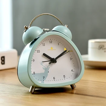 Desene animate drăguț Ceas Digital de Alarmă Metal Leneș Trezesc Somn Tăcut Copil Simplu Ceas cu Alarmă Budzik Home Decor Dormitor Ceas MM60NZ