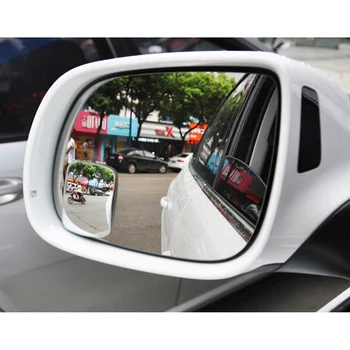 YASOKRO 1 Pereche Masina Blind Spot Mirror Reglabil Rotatie de 360 de Grade Unghi Larg Oglindă pătrată Convex Oglinda retrovizoare oglinda de la Masina