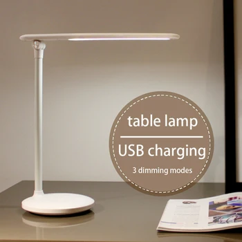 Simplitatea moderne LED masă lampă USB rotativ tactil reglaj carte de lectură luminile camera de zi dormitor copii noptieră lampa de birou