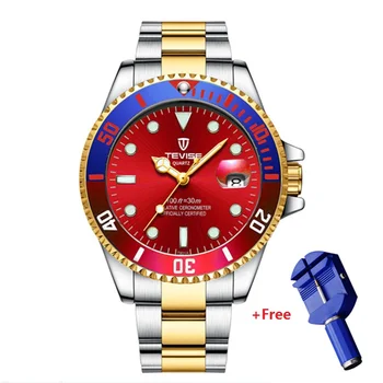 Relojo mascuino TEVISE Cuarț Bărbați Ceas Calendar de Lux Impermeabil Ceasuri Omul de Afaceri Ceas de mână din Oțel Inoxidabil Mens Ceasuri