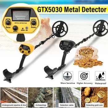 GTX5030 Profesionale Subteran Detector de Metale Căutător de Aur Vânător de Comori Display LCD Pinpointer Bobina Instrument de Înaltă Sensibilitate