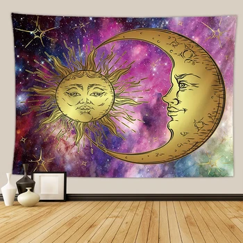 Indian soarele, luna tapiserie mandala comparativ pătură boho decor de perete picătură de transport maritim colorate tapiserie boem