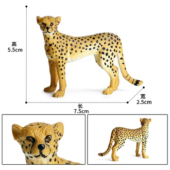 Simulare Leopard Lup Grădină Miniaturi, Figurine Gnomi Moss Terarii Acasă DIY Decorare Accesorii Jucării Pentru Copii Cadouri