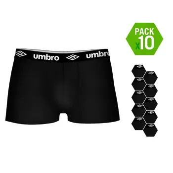 UMBRO Boxeri tip boxer pack Top 10 unități în culoarea negru pentru barbati