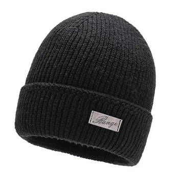 2021 Pălărie de Iarnă pentru Oamenii în Vârstă Solid Knit Cap Pălăria Barbati Toamna Iarna Cald Confortabil Pălăria în aer liber Accesorii Pălărie Gros