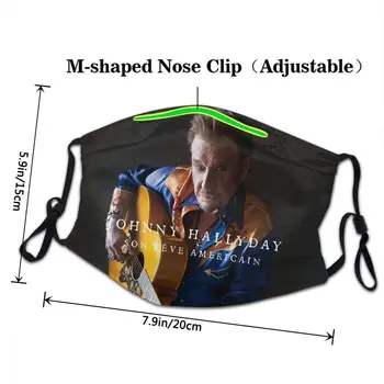 Johnny Hallyday Fiul Reve America Non-Unică Folosință Gura Masca De Fata Franceză Cântăreț De Rock Anti Ceata Praf Respirat Mufla