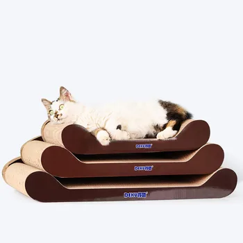 Cat Scratcher Placa De Ondulat Curbate În Formă De Animale De Companie Zgarieturi Bord Deluxe Pisica Lounge Cu Catnip Organice Gheare De Îngrijire Pisică Jucărie